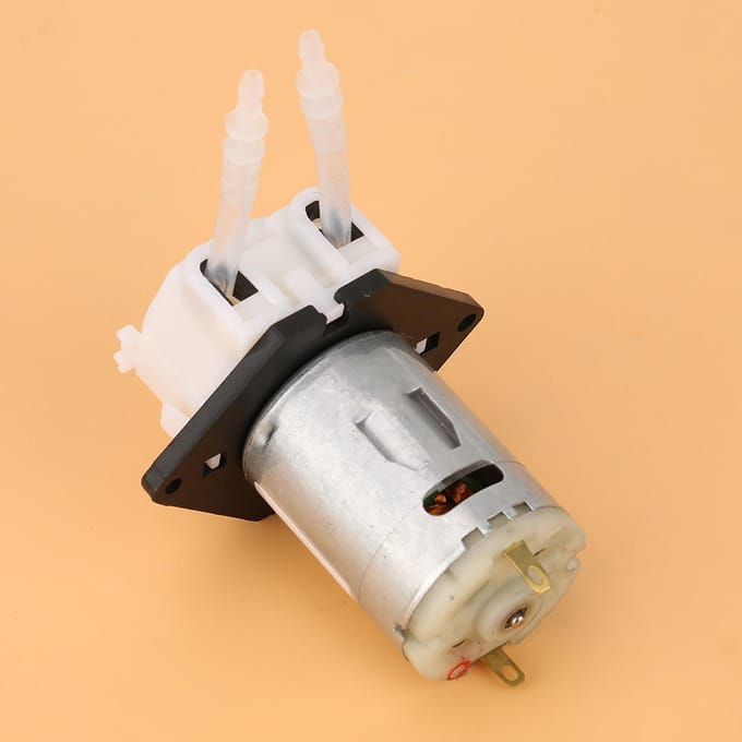 12V Doseerpomp DIY Peristaltische Buiskop Voor Aquarium Lab Chemische Analyse (wit 2*4) white