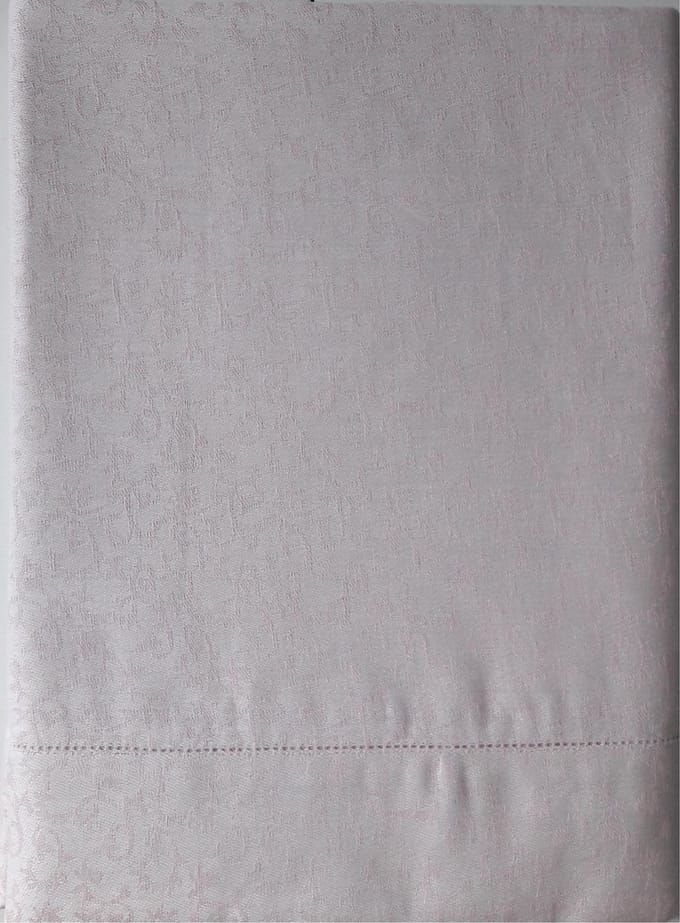 Jaqueline tafelkleed white/rose - 160 x 270 cm