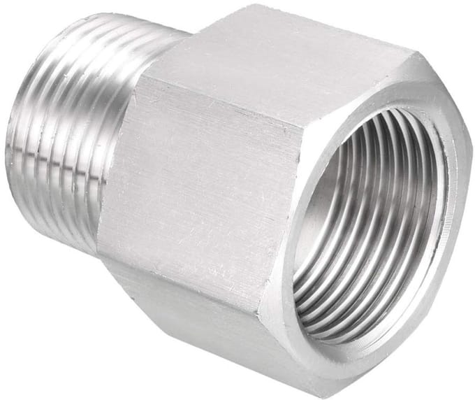 Dailygoods - Pijpfitting Reducer Adapter 3/4 NPT Mannelijk naar 3/4 G Vrouwelijk