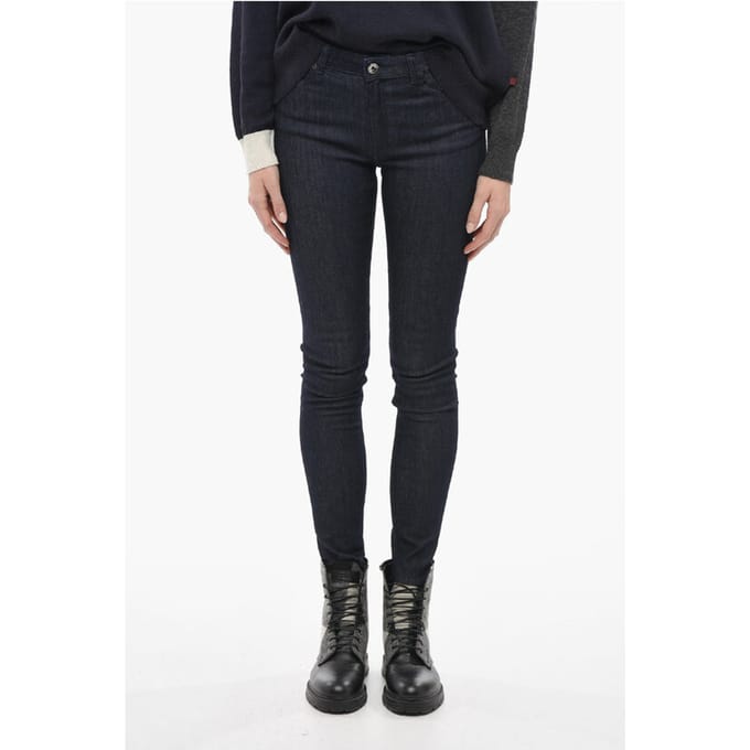 Skinny Fit Denim in Middernachtblauw