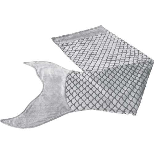 LIVARNO Zeemeermin deken 60 x 180 cm (Antraciet)