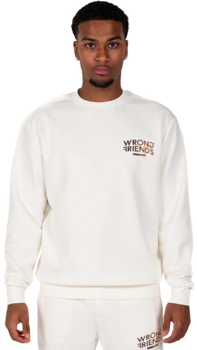 Wrong Friends - Simi Valley T-Shirt - Heren - T-Shirt - Relaxed Fit - Beige