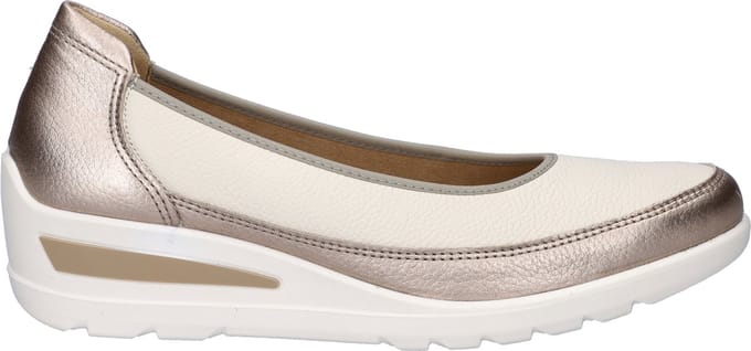Ara Zurich 2.0 dames ballerina - Beige multi - Maat 42