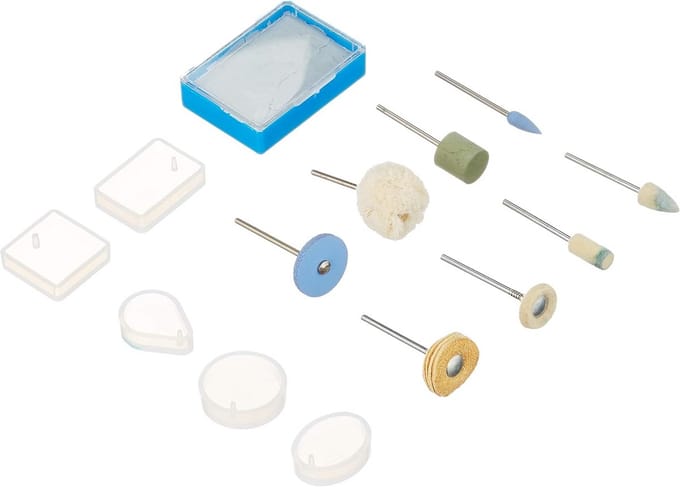Polijstset Compleet - Accessoires Set - Auto Onderhoud - 10 Delig - 18.5 x 8 x 2 cm - Marineblauw