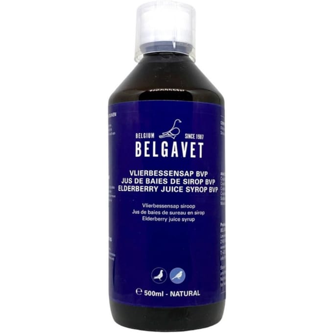 Belgavet Vlierbessensiroop BVP 500ml - voor postduiven
