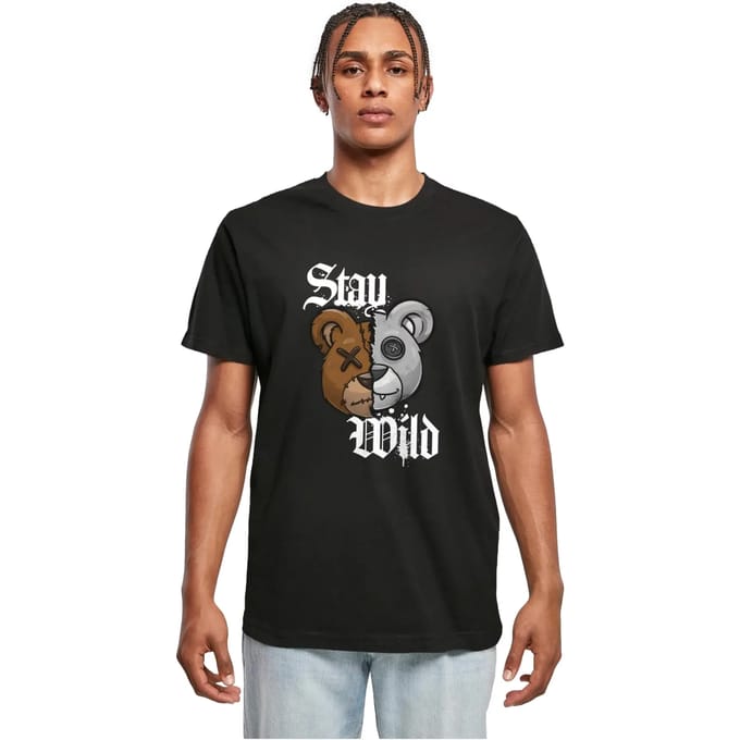 Mister Tee - Stay Wild Heren Tshirt - S - Zwart