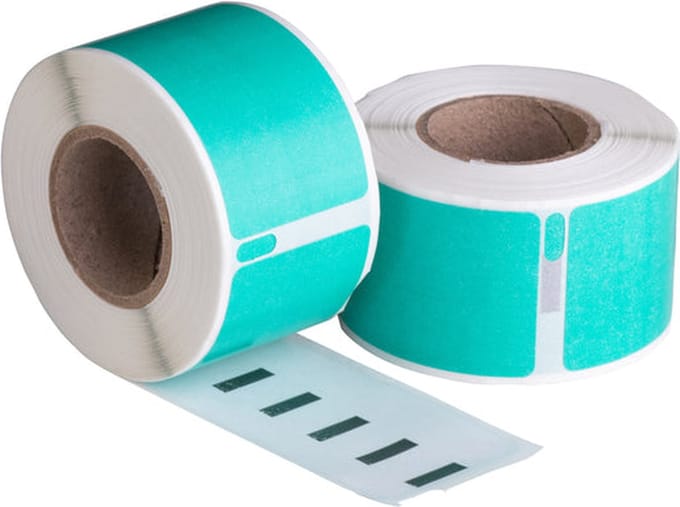 Dymo 99010 Groen compatible labels - 89 mm x 28 mm - 130 etiketten - Permanent