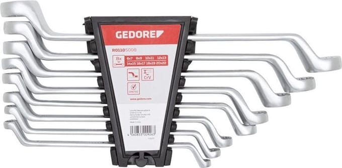 Gedore R01105008 Double ring end Spanner Set 6-22 mm - 8 pieces