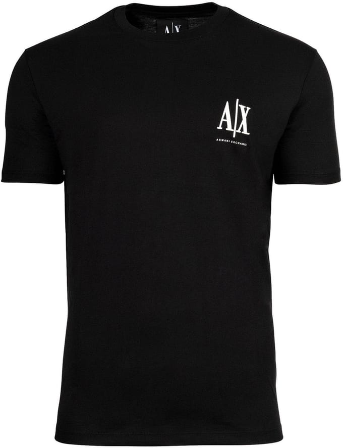 Printed Short Sleeve Round Neck T-shirt - Black Shirts