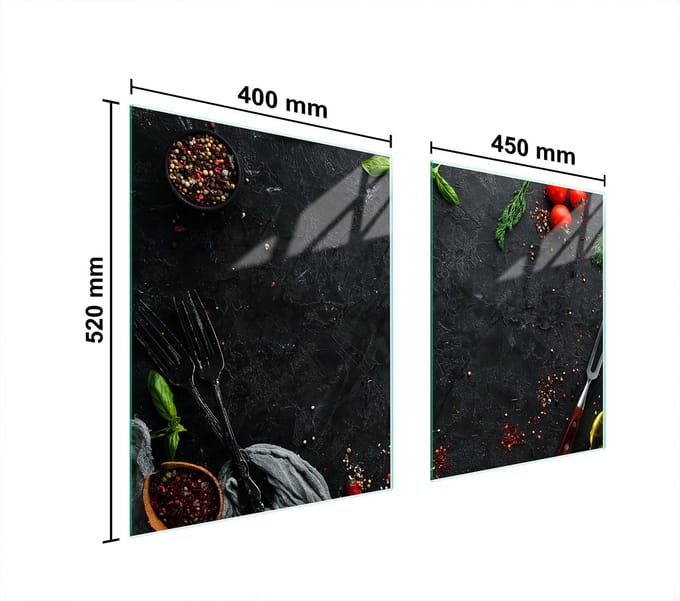 TMK ArtDeko - Staartbescherming - 85x52 cm - Glas - Modern Design