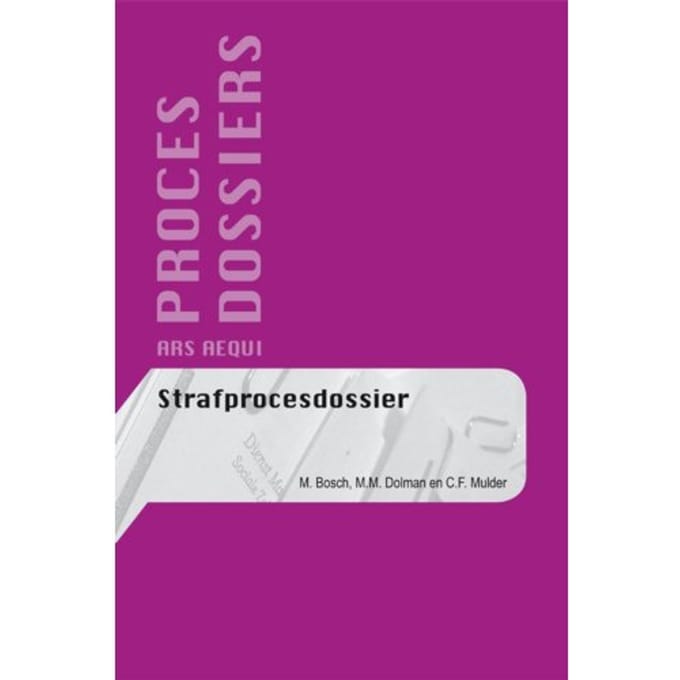 Strafprocesdossier - Procesdossiers - M. Bosch