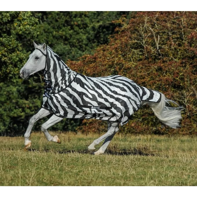 Bucas Vliegendeken Bucas Buzz-off Zebra Full Neck Zebra - 100/130