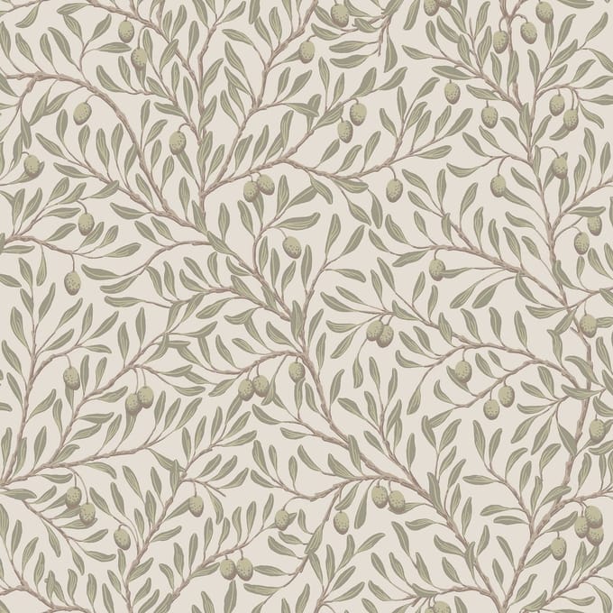 Boråstapeter Vliesbehang 5705 - Orangeri - Botanisch Groen - 53cm x 10.05m