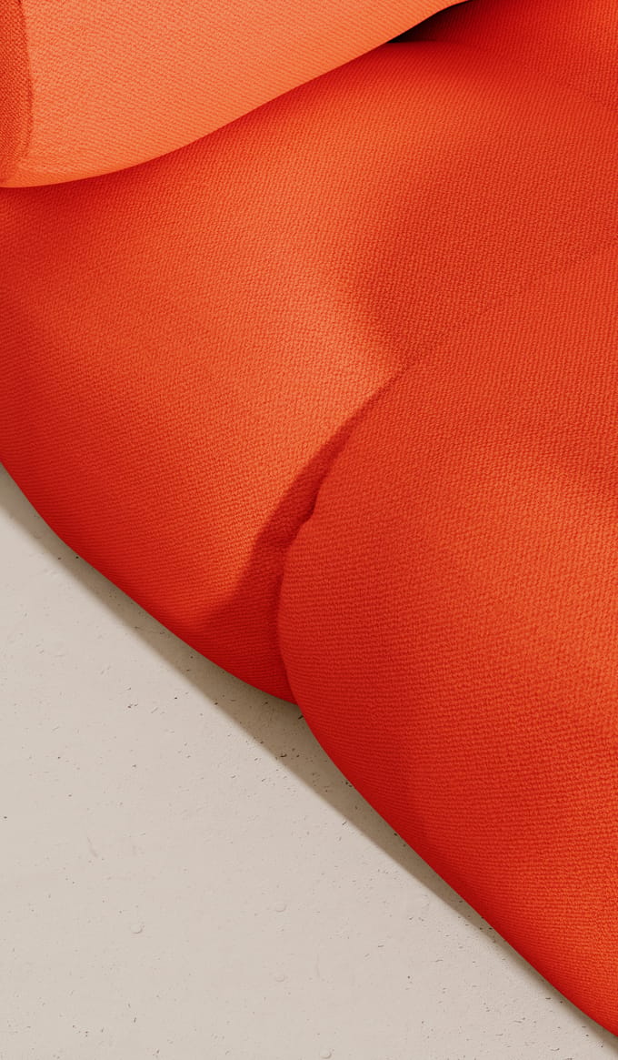 Objekte unserer Tage zander Sofa Design 01 (2 -zit) - Vidar 0542 Zuiver oranje