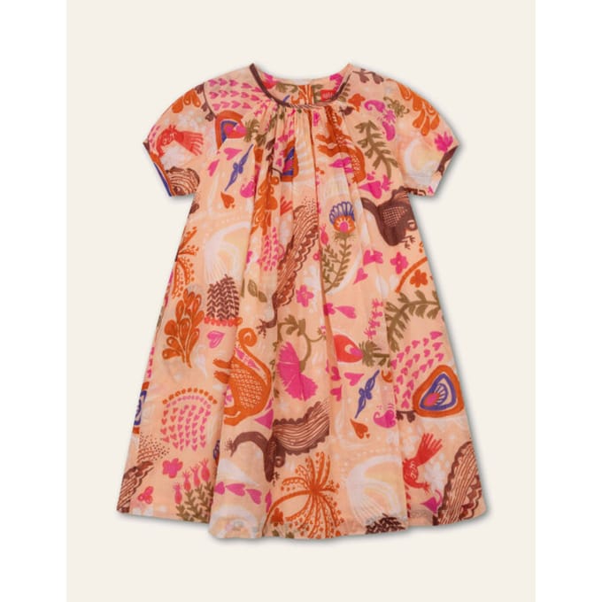 Oilily Dorissa Jurk- maat110/5yr Peach Melba