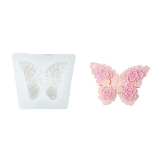 Moule en silicone papillon – Moule à bougie en résine DIY et décoration d'intérieur white