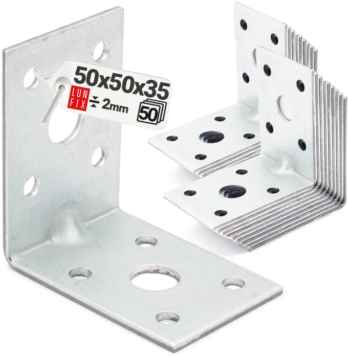 Hoekverbinder - 90 Graden - 50 stuks - Steg - Bouwhoek
