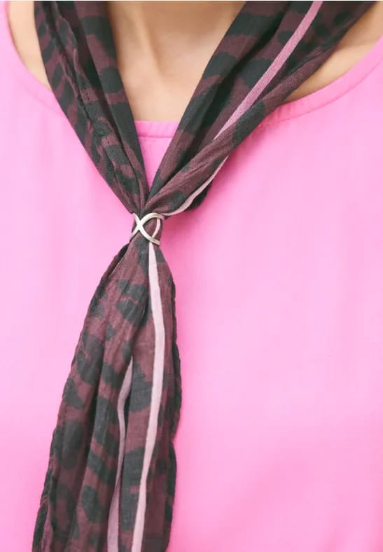 Ruitvormige bandana met ring