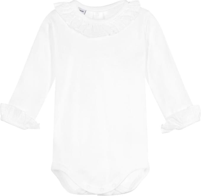 Babidu rompertje met kraag - witte broderie, maat 56