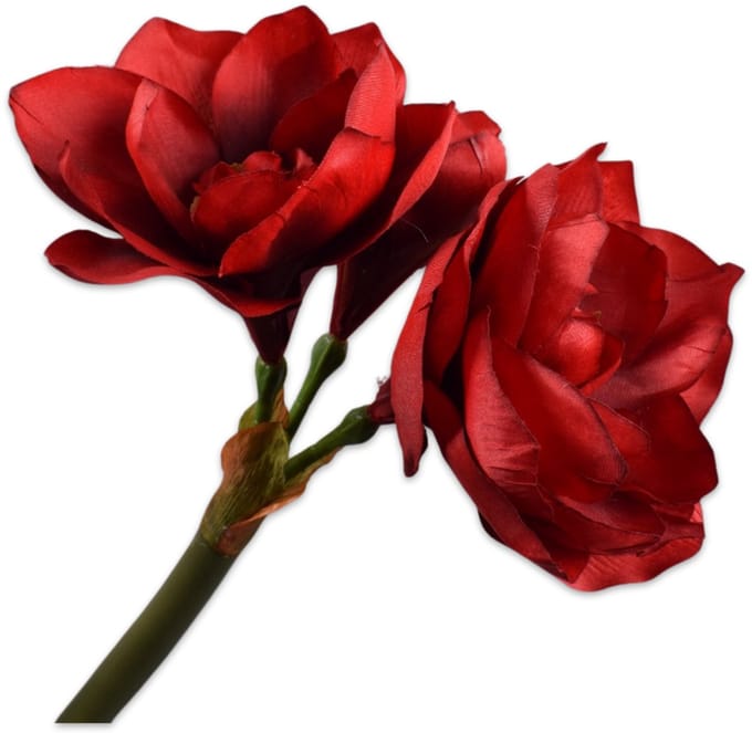 Silk-ka - Kunstbloem - amaryllis - rood - H61 cm