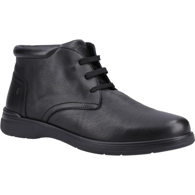 Hush Puppies Malcolm Leder Heren Zwart Laarzen