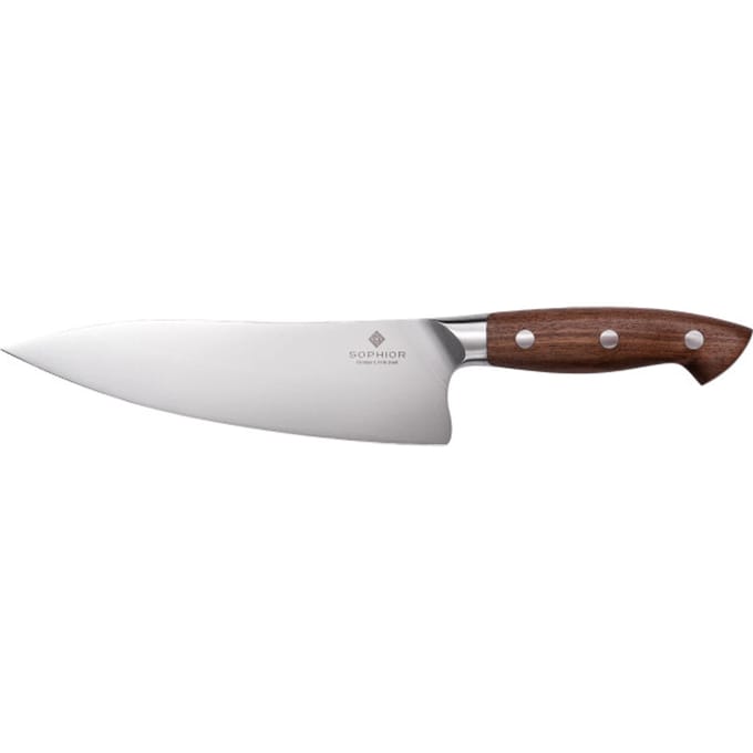 SOPHIOR Koksmes 21 cm - Duits Staal en Walnoothout - In Geschenkdoos