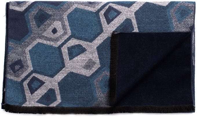Tresanti DOLCELINO Viscose scarf with irregular stripes Turquoise (TRSCIE210 - 806)