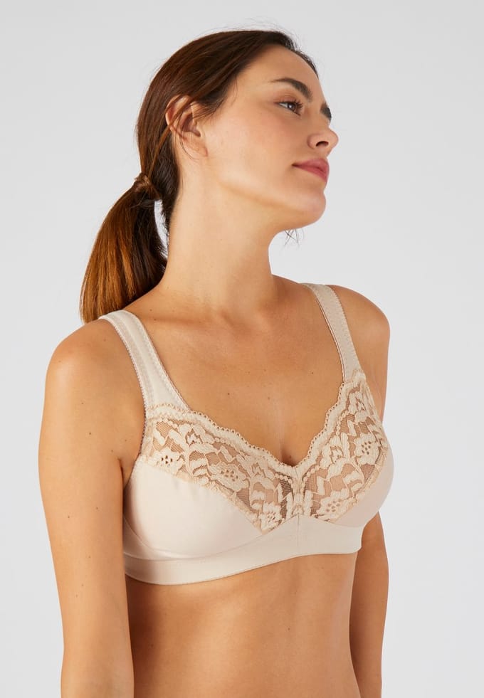 Damart - Beugelloze beha met goede ondersteuning - Dames - Roze - 125