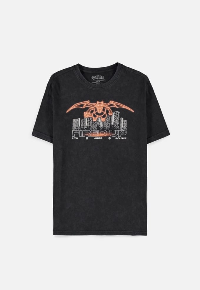 Pokémon - Charizard Heren T-shirt - L - Zwart