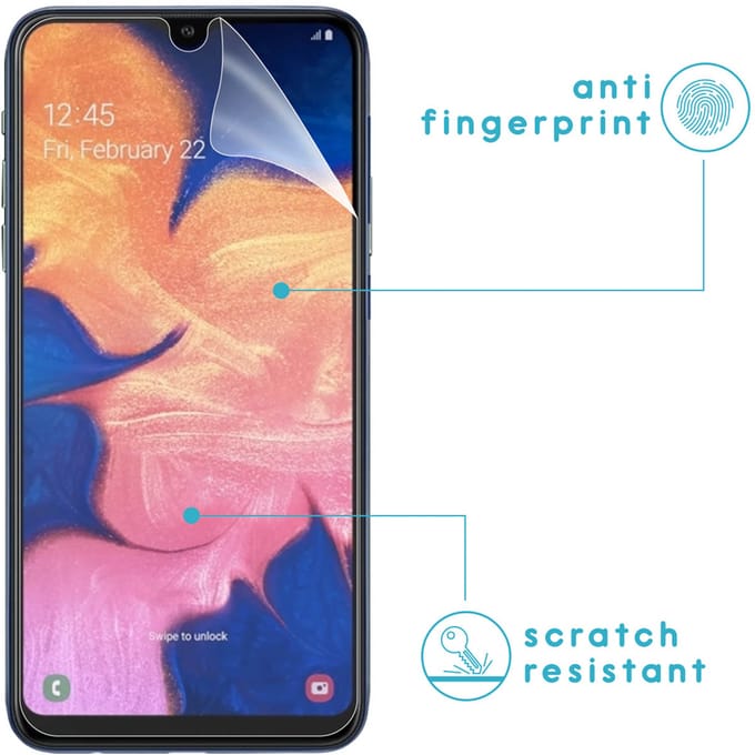 imoshion Screen Protector - Geschikt voor Samsung Galaxy A10 - Screenprotector Folie 3 Pack