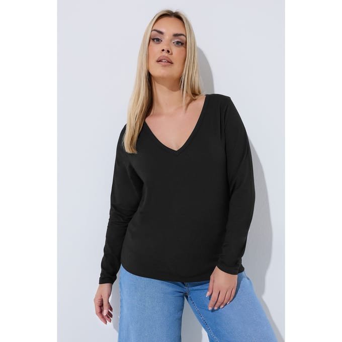 Limited Collection Zwarte Top Met Lange Mouwen Size 42