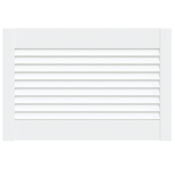 vidaXL - Kastdeur - met - lamellen - 39,5x59,4 - cm - massief - grenenhout - wit