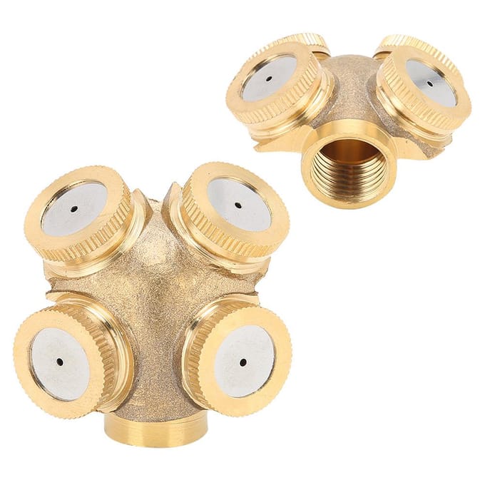 G1/2 DN15 Messing Hogedruk Landbouwspuitmond Verstuiver Tuinirrigatie Sproeier beige