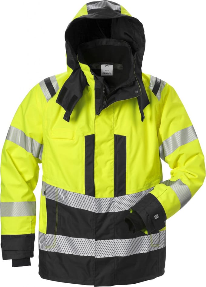 Fristads Hi Vis Airtech® Shelljack Klasse 3 4515 Gtt - Hi-Vis geel/zwart - 2XL