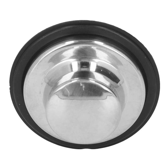 Keukengootsteenstopper Geborsteld RVS Afvalvermalerstopper Rubberen Afdichtingsring Gootsteenplug gray