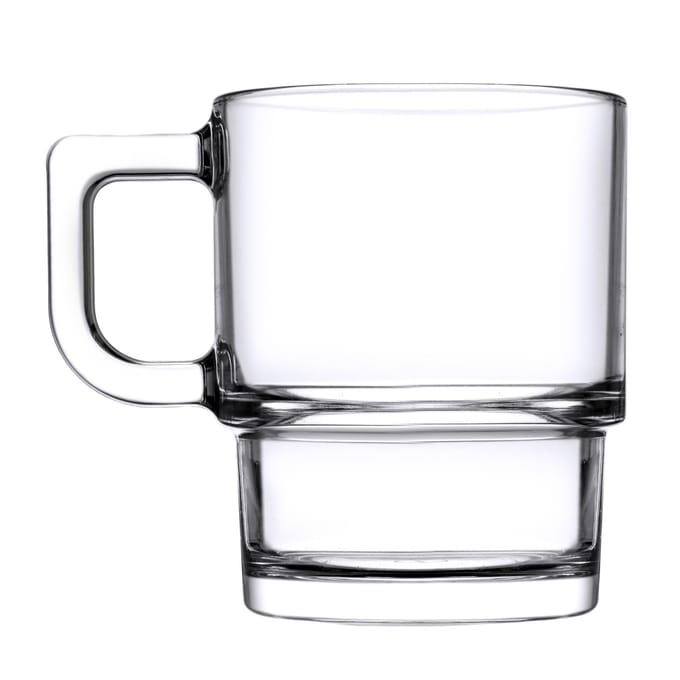 Pasabahce Koffie/thee glazen Cameron - 2x - transparant glas - 320 ml