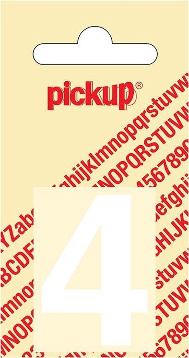 Pickup plakcijfer Helvetica 40 mm - wit 4