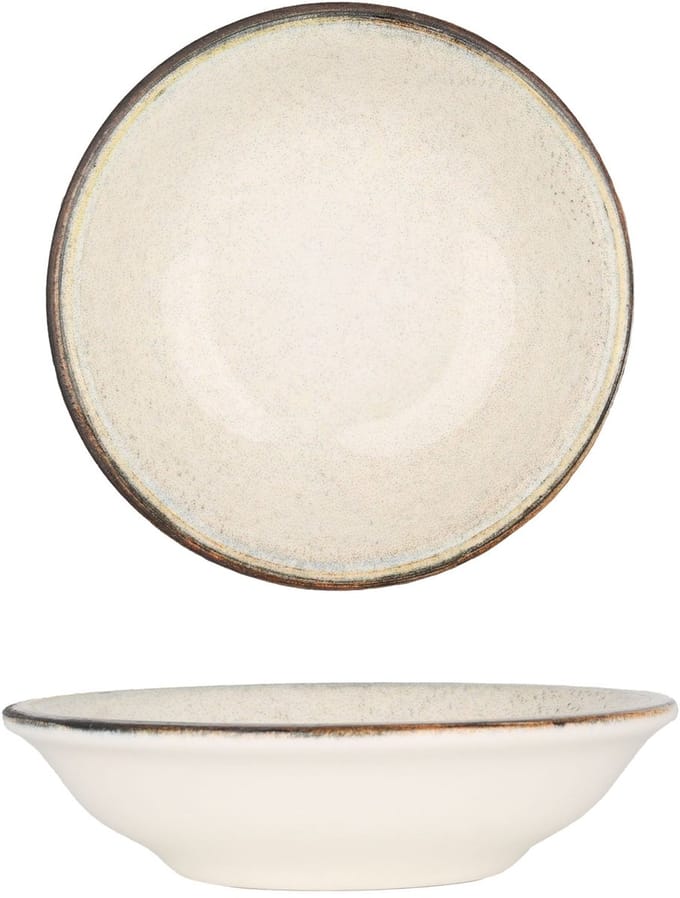 Bonna Serveerschaal - Cortado - Porselein - 9 cm (50cc) - set van 2