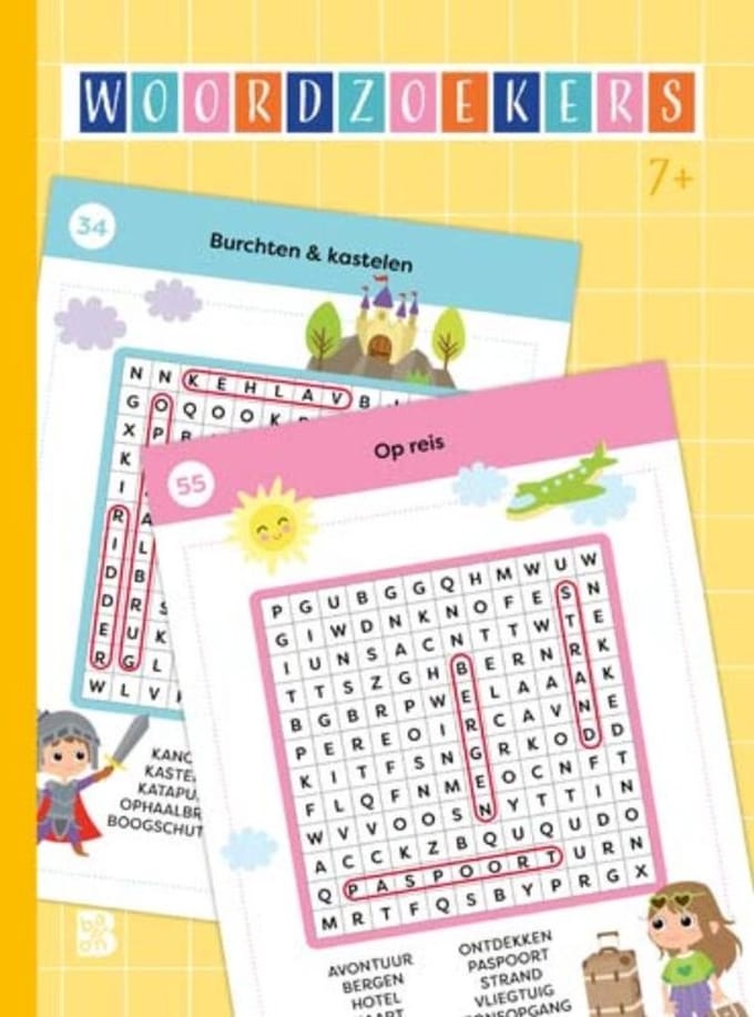 Puzzelboeken - Woordzoekers 7+