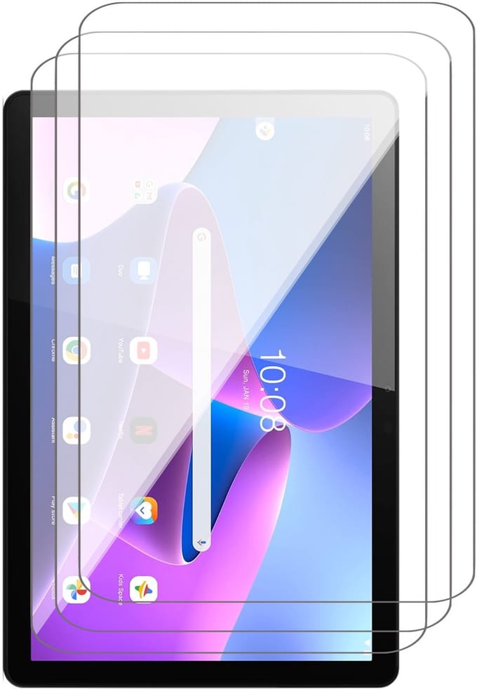 Screenprotector geschikt voor Lenovo Tab M10 - 3x Glas Screen Protector