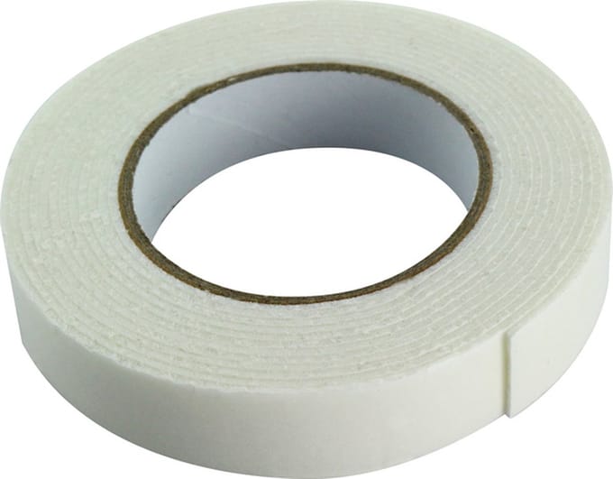 Kangaro foamtape - dubbelzijdig - 12mmx1mmx2m - 2 rollen - K-50025