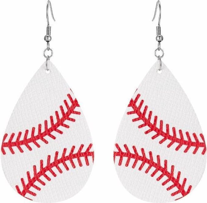 Fako Bijoux® - Oorbellen - Druppel - Kunstleer - Softbal
