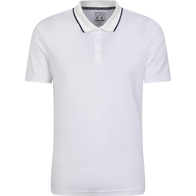 Mountain Warehouse Heren Toernooi IsoCool Poloshirt (Wit)