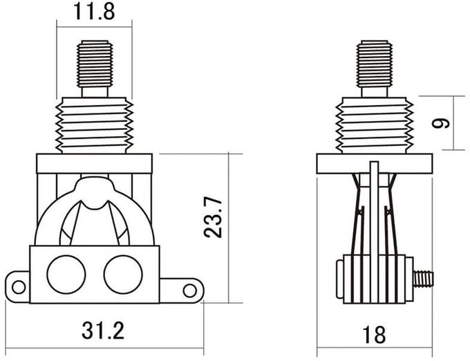 Boston SW-20-GC 3-wegs Toggle Schakelaar met Goudcontacten
