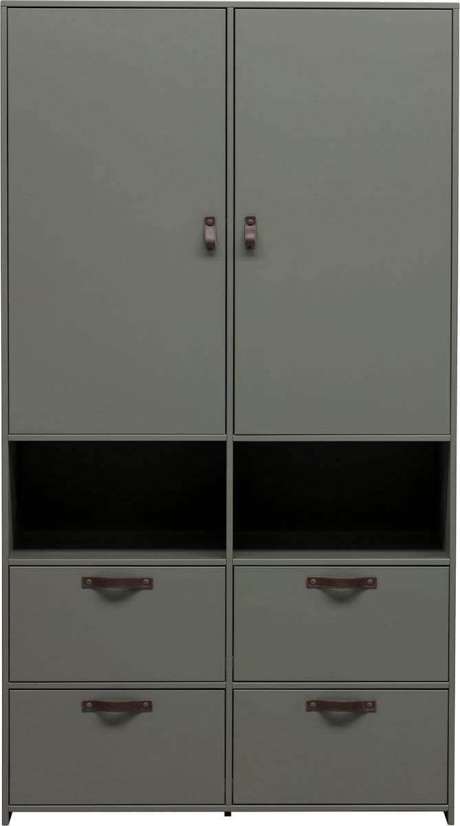 vtwonen Stage Kledingkast - Grenen - Groen - 185x103x40