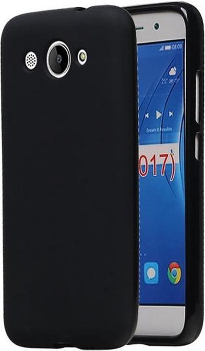BestCases.nl Huawei Y3 2017 TPU back case hoesje Zwart