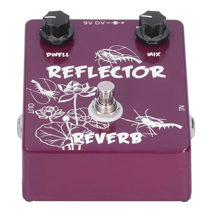 Spring Reverb Pedaal Elektrische Gitaar Reflector Effect Accessoires Aluminiumlegering Behuizing CP?44 pink