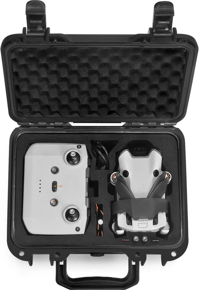 Waterdichte Hard Case voor DJI Mini 4 Pro en Mini 4 Drones met Accessoires - Bescherming en Opbergruimte