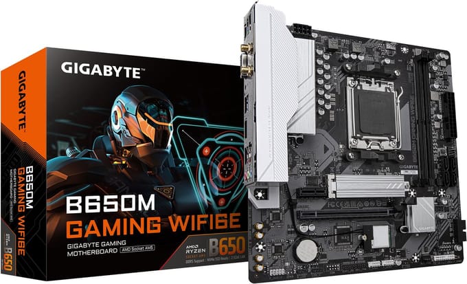GIGABYTE B650M GAMING WIFI6E Moederbord - AMD B650 - AMD AM5 - DDR5 RAM - Micro-ATX