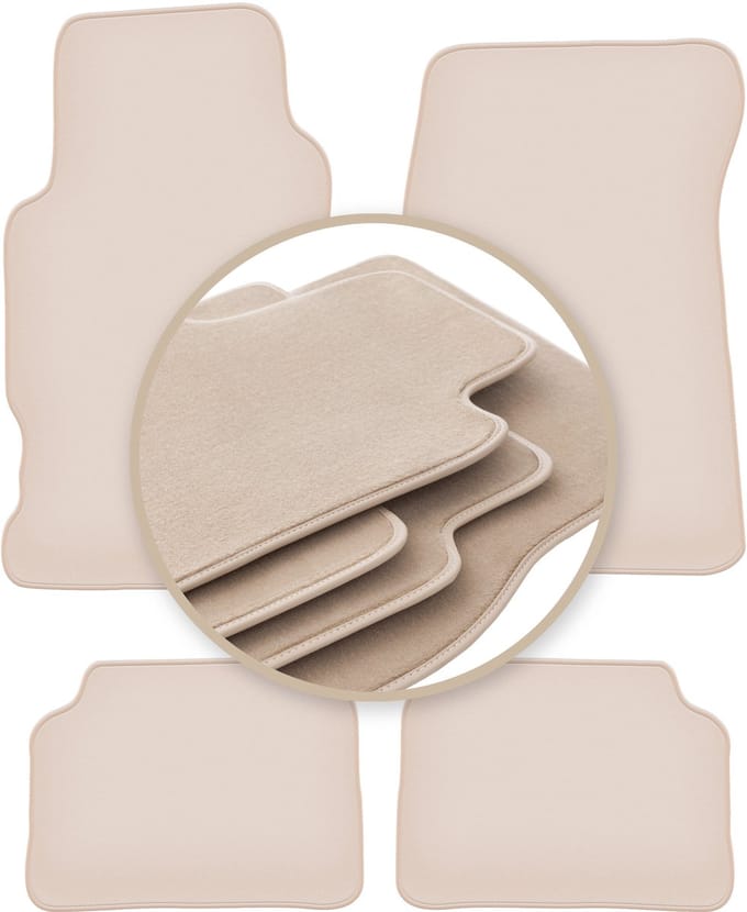 PREMIUM beige vloermatten voor: Honda Legend II coupé 1991-1996